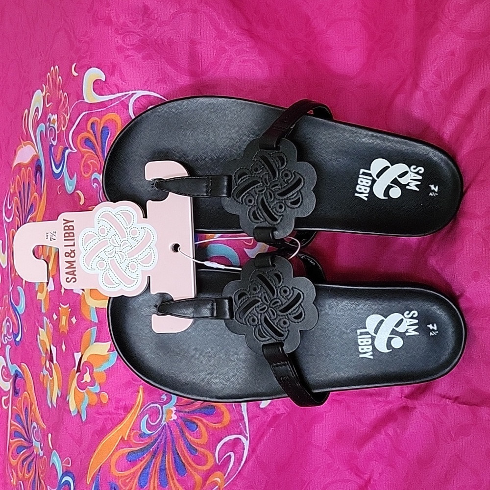 Sam and Libby black sandals